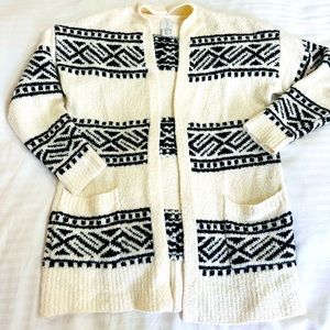 Fair Isle Nordic cardigan sweater